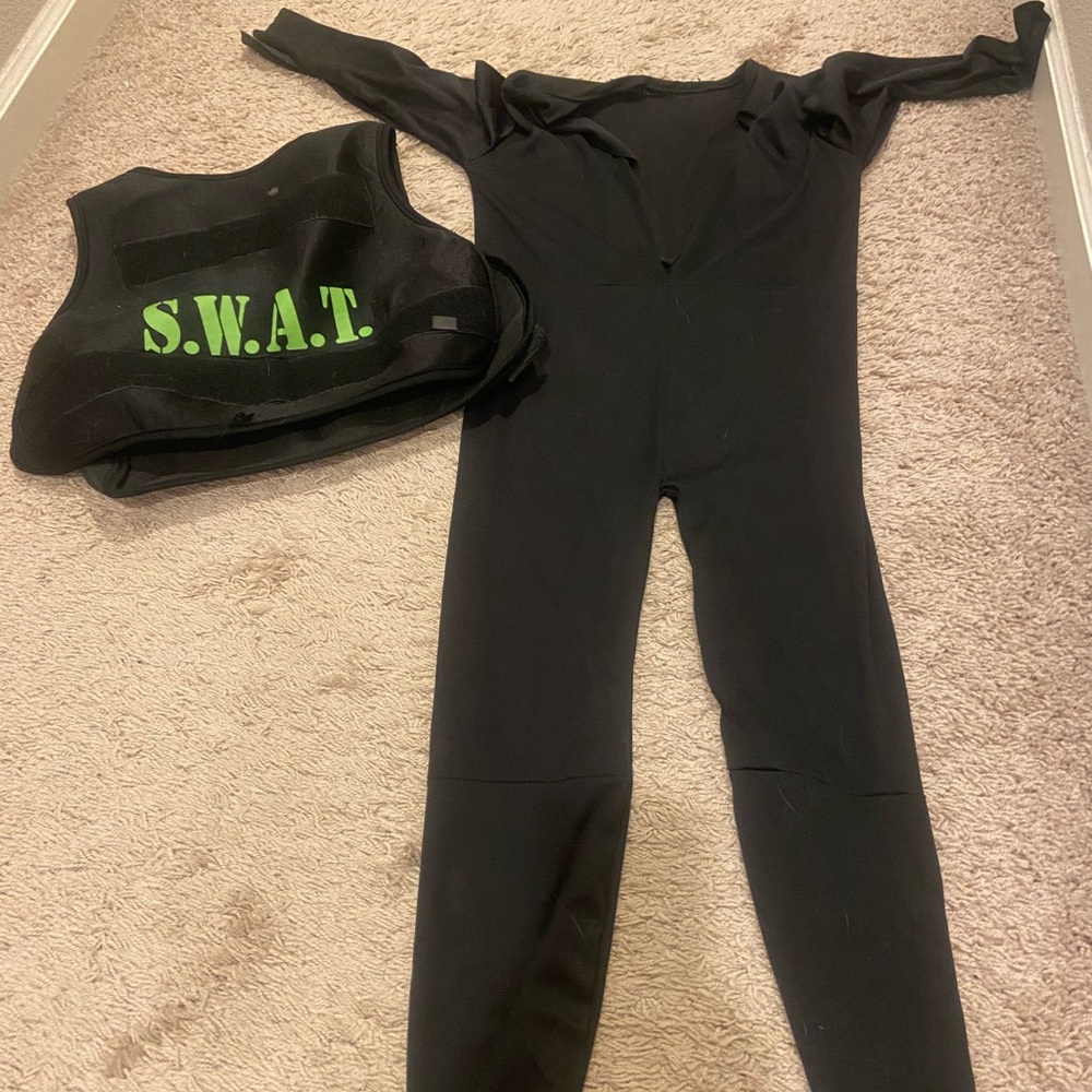 FWP Black SWAT Costume with Vest